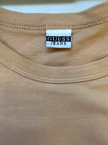 vintage guess beige long sleeve top