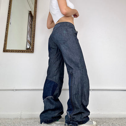 00's baggy patchwork jeans by g-star raw