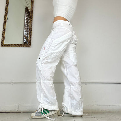 white cargo trousers by pitstop