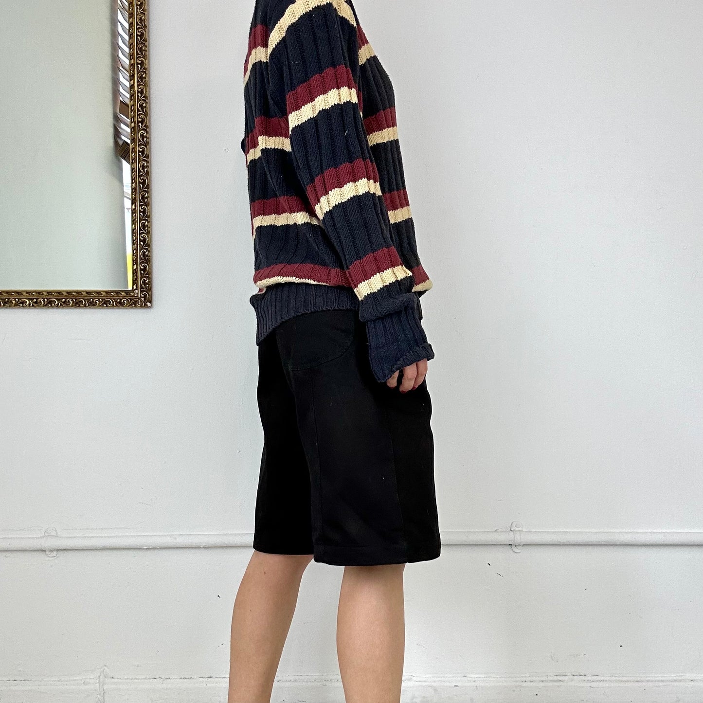 vintage multicolour striped knitted  jumper by ralph lauren