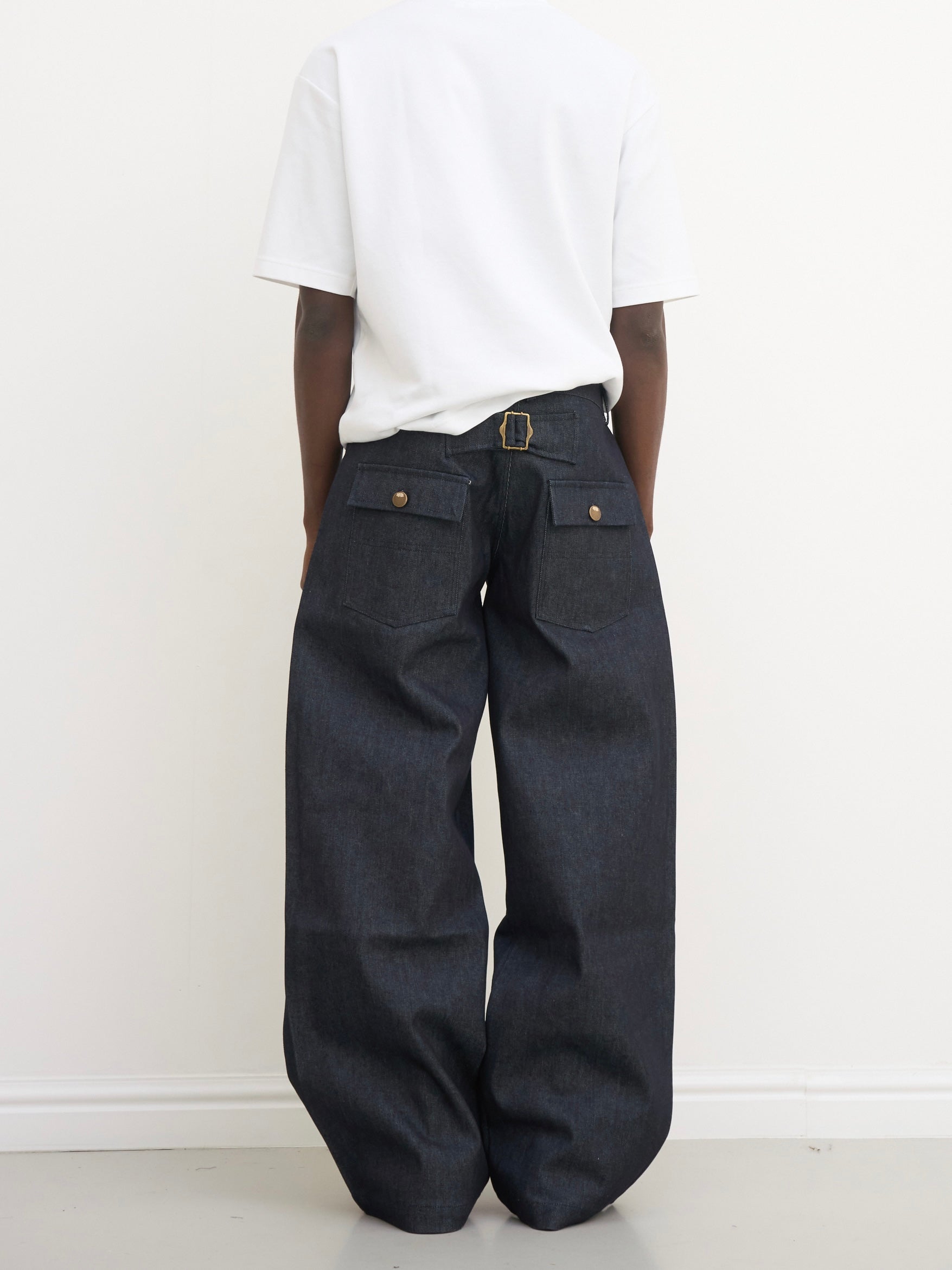 slouch jean - navy denim
