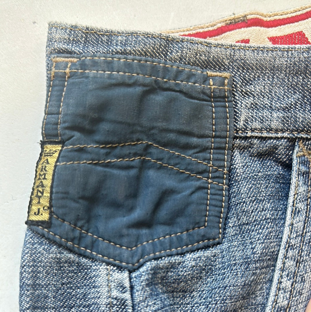 vintage straight leg armani jeans