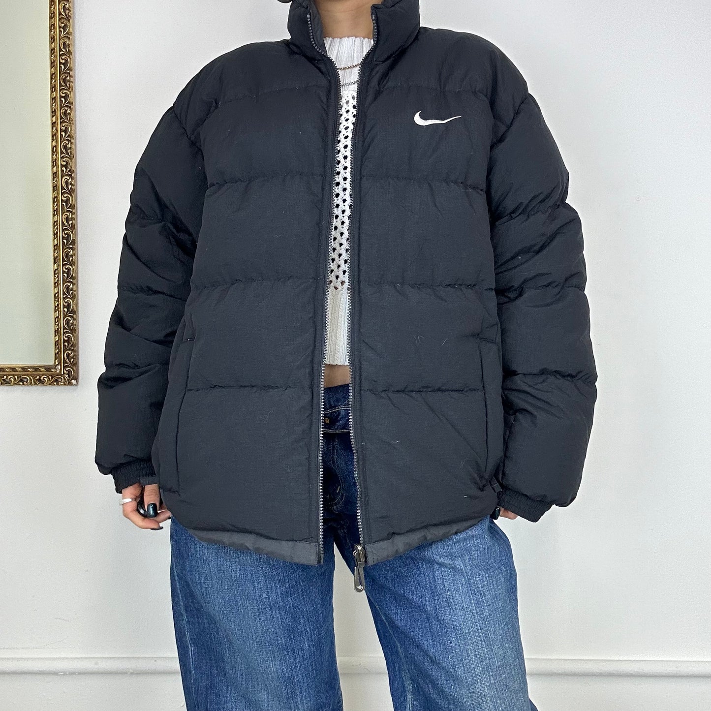 vintage nike puffer coat