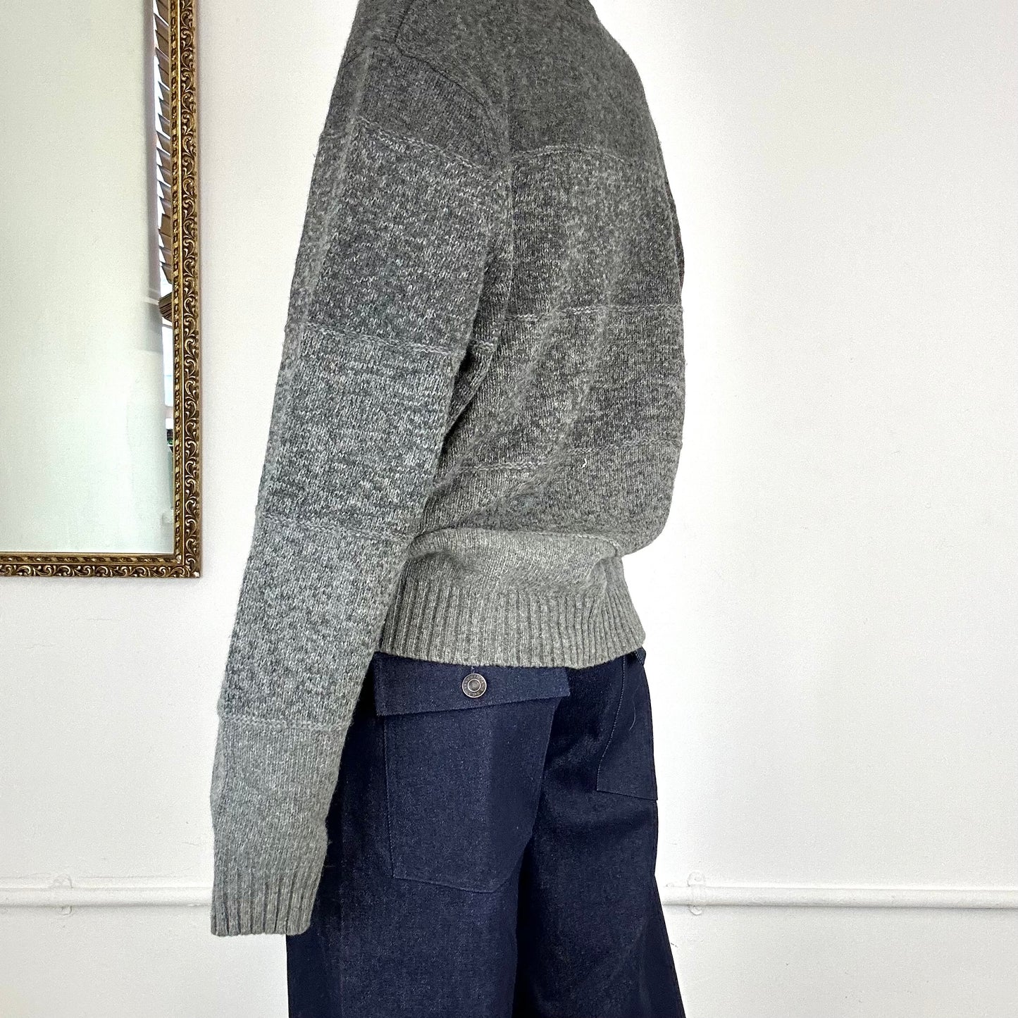 grey wool jumper