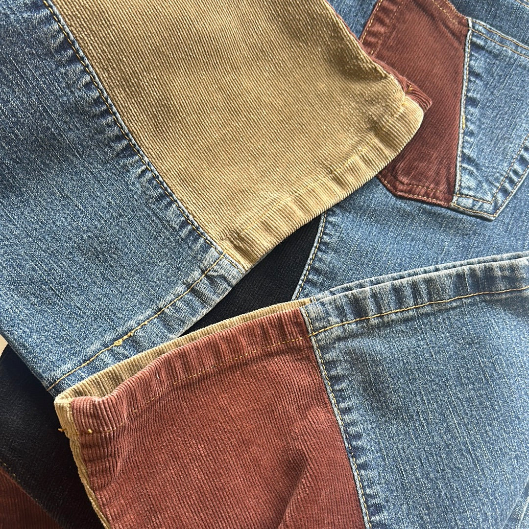 00s patchwork corduroy jeans