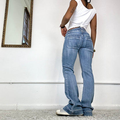 2000's low waisted flared jeans