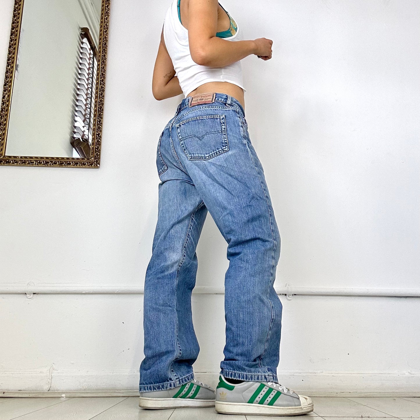 vintage diesel straight leg jeans