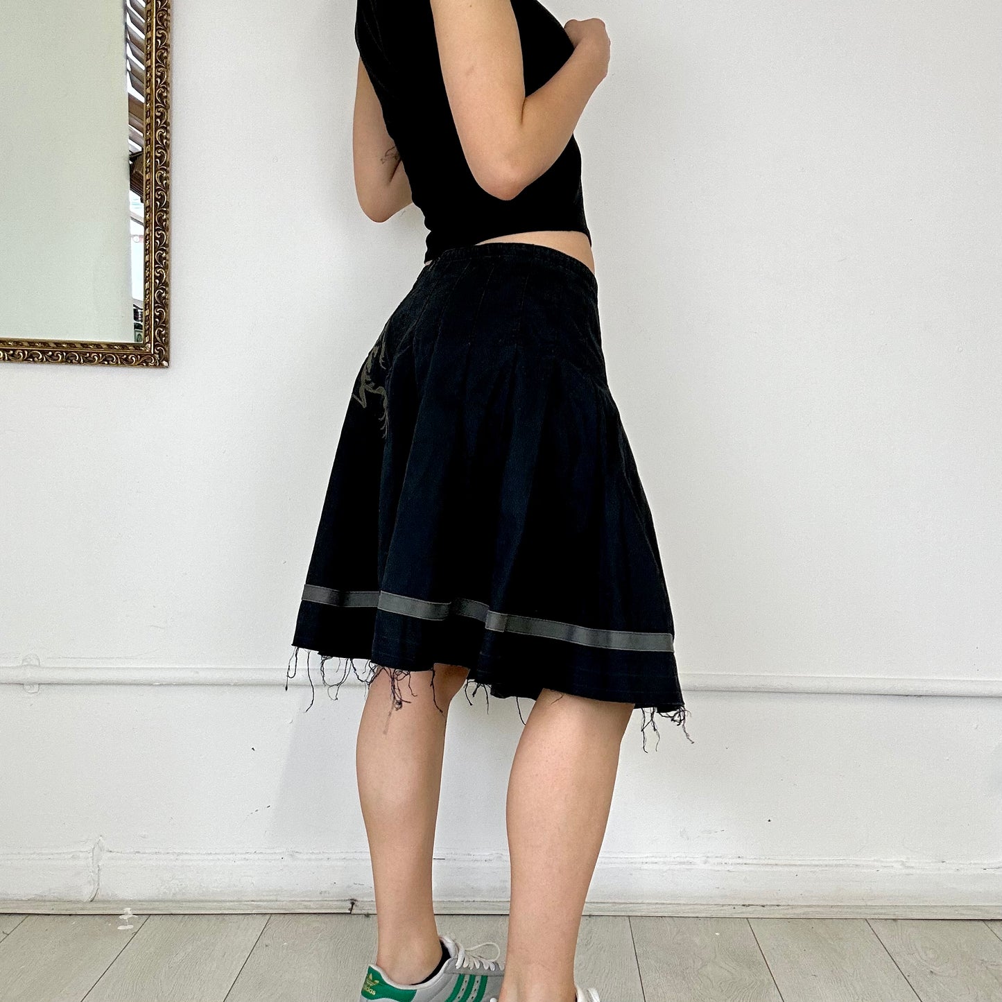 vintage pleated midi skirt by replay