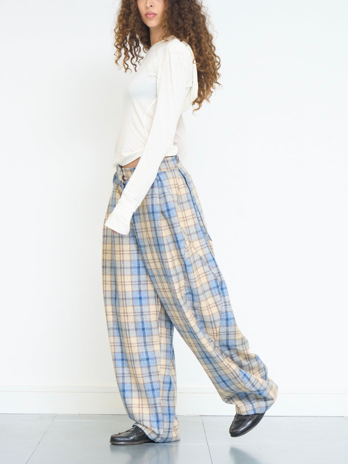 lumi trouser - seashell wool