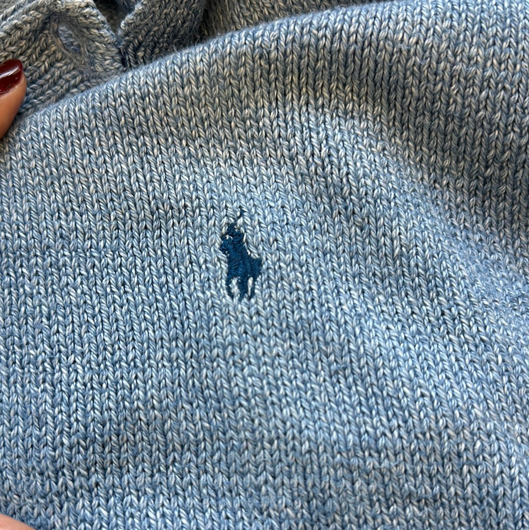 vintage baby blue polo top by ralph lauren