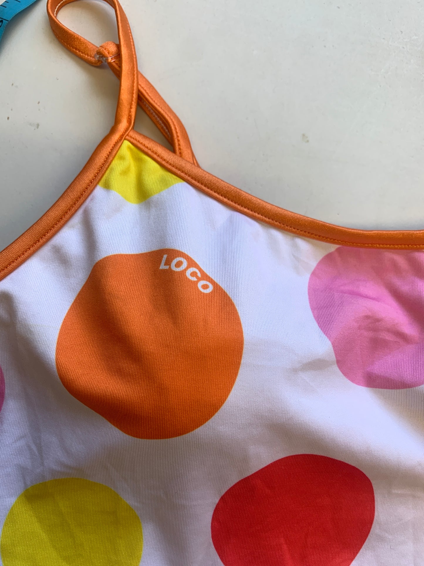 colourful loco poka dot tankini top