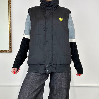 vintage ferrari puffer gilet