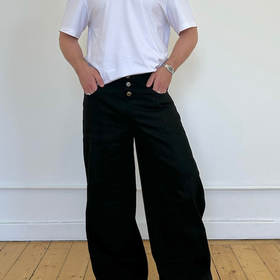 skater jean - black denim