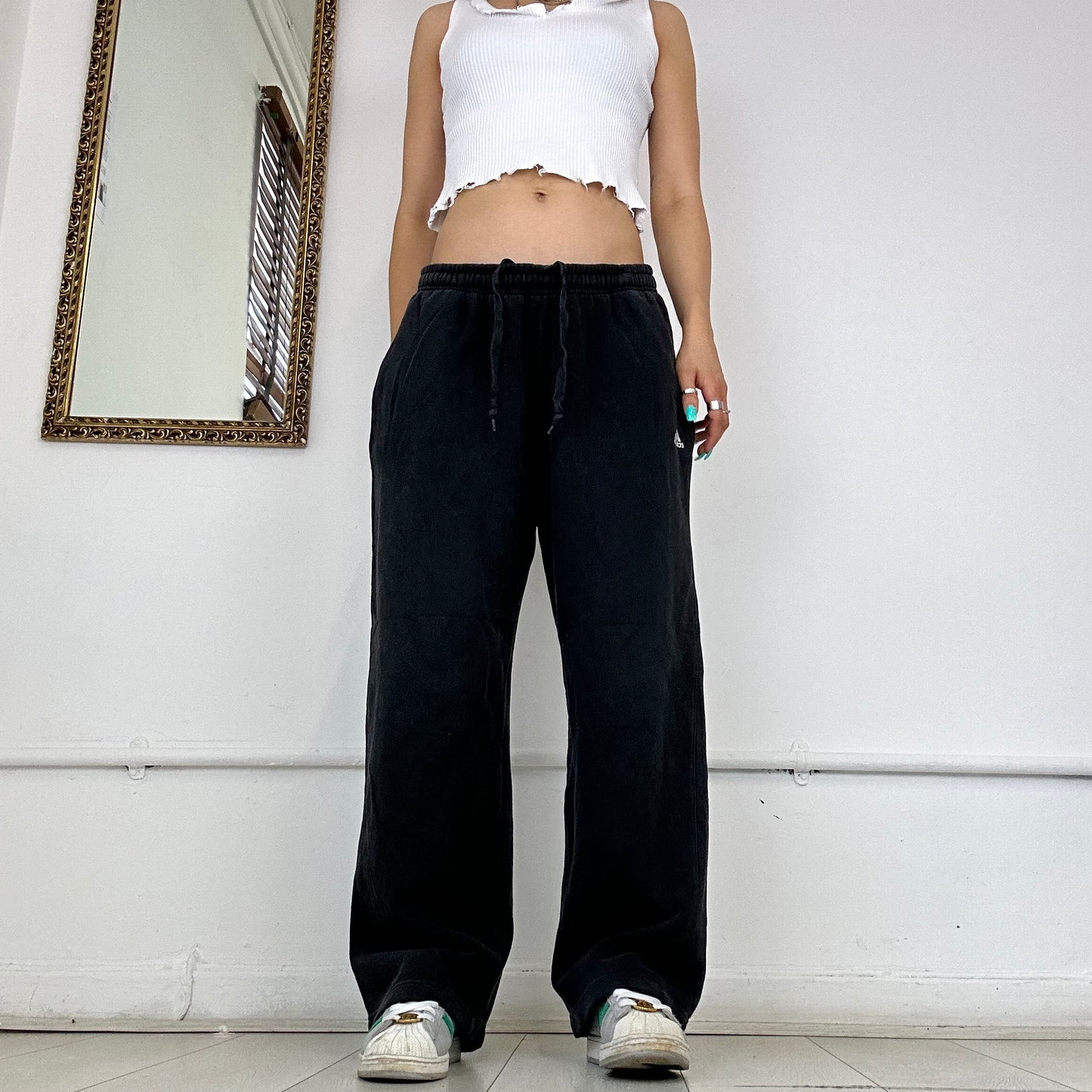 wide leg adidas joggers