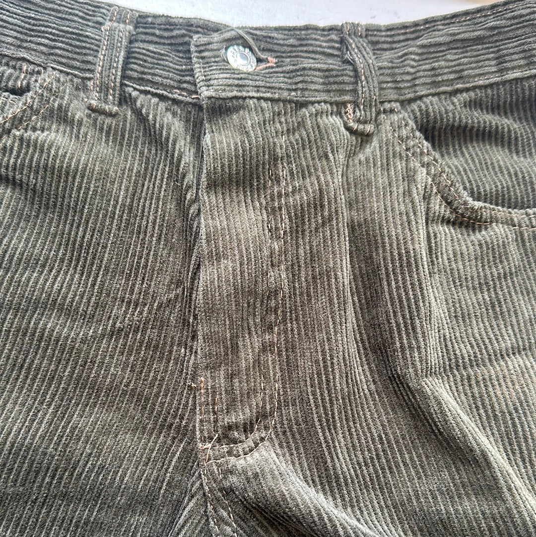 dark green corduroy shorts