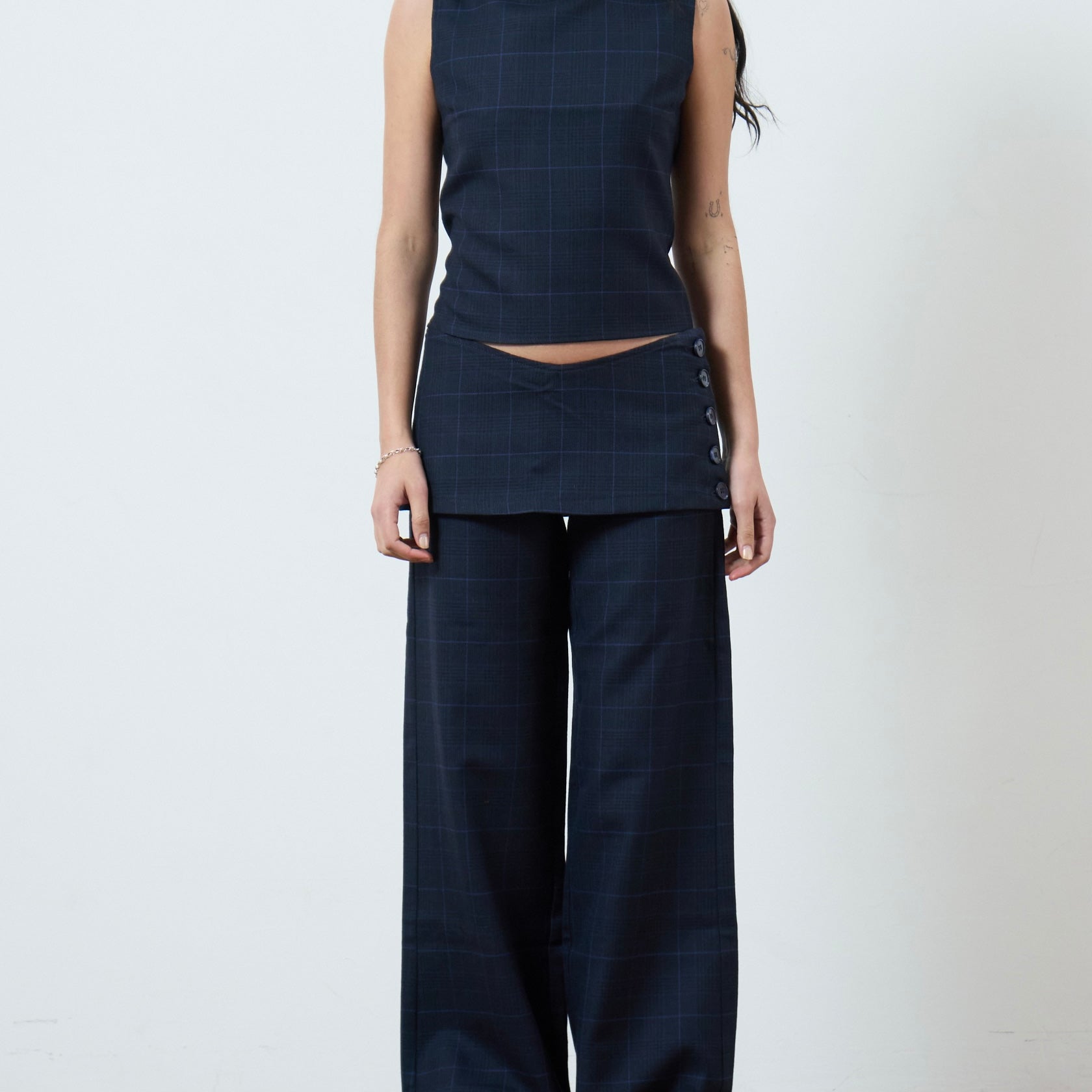 shay trouser - navy wool