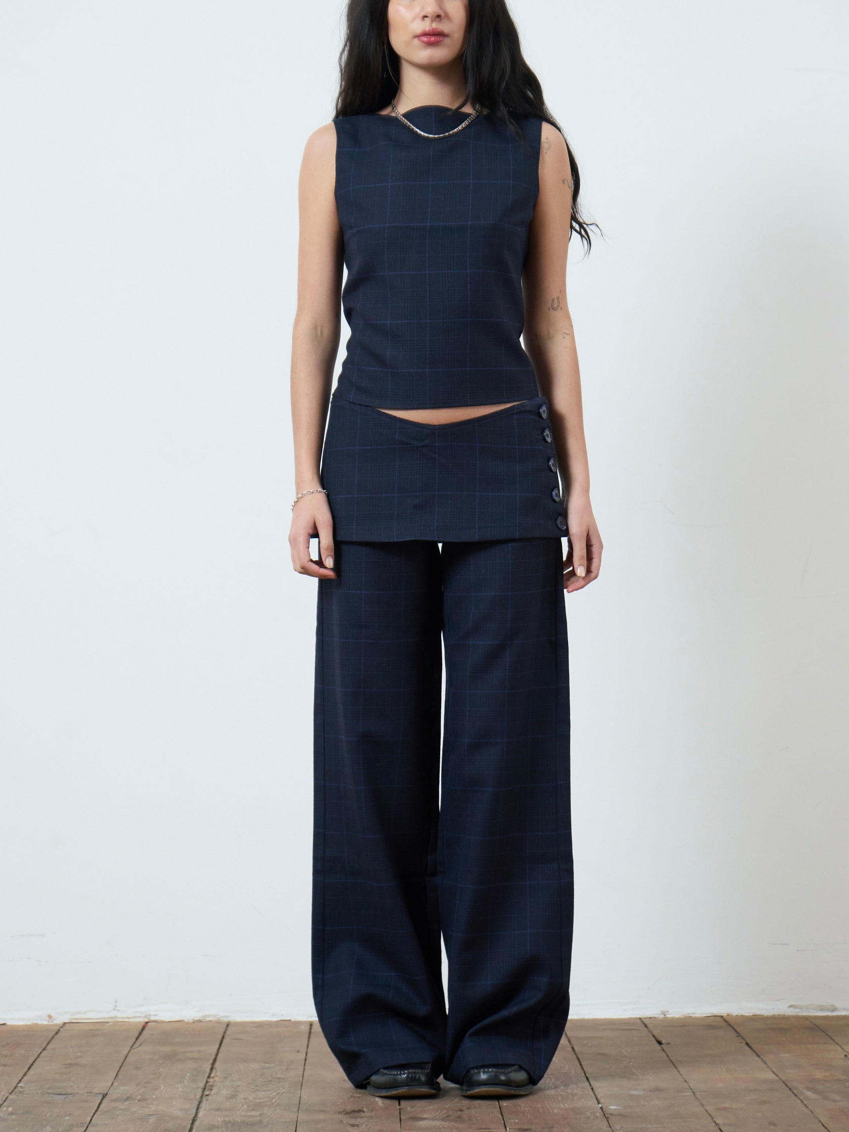 shay trouser - navy wool