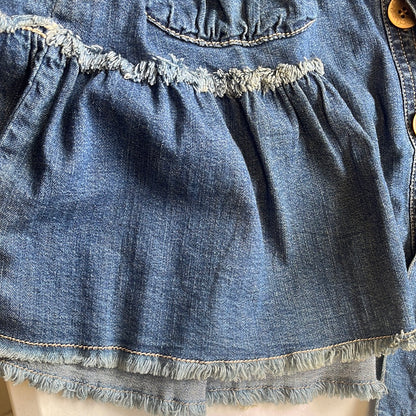 00's denim mini dress