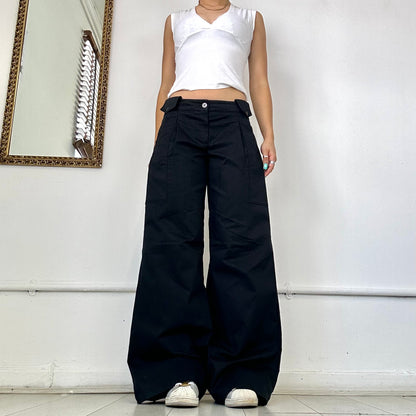 vintage emporio armani jeans wide leg trousers