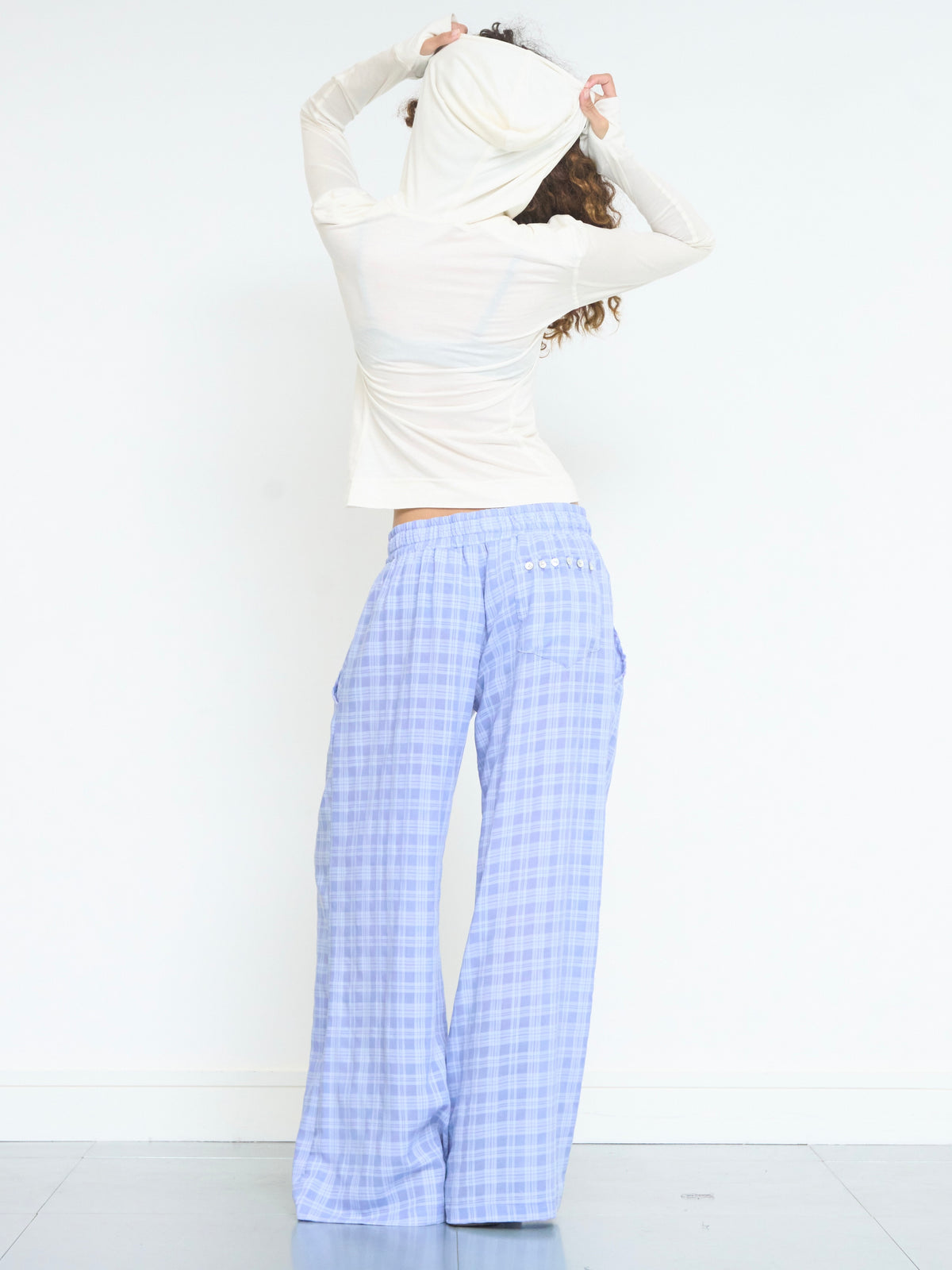 stevie trouser - periwinkle wool