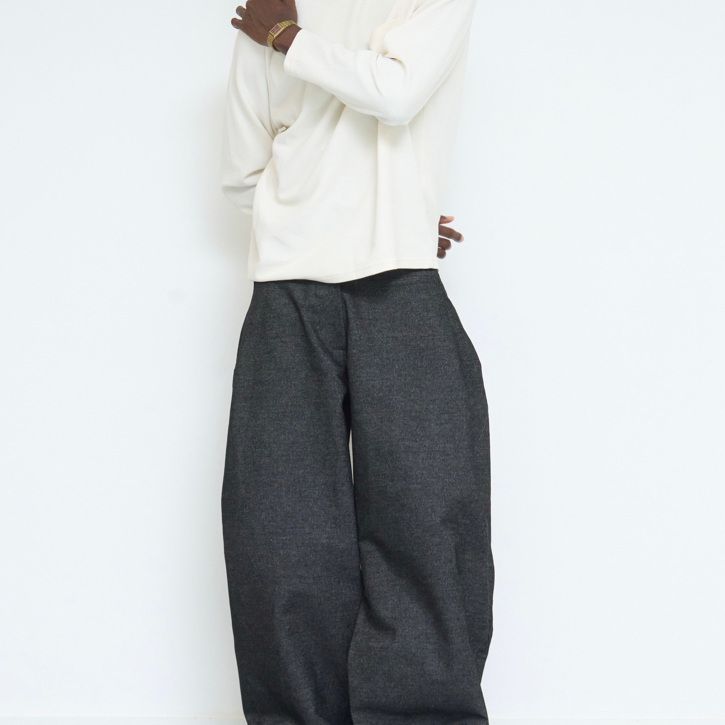 lumi jean - dark grey denim