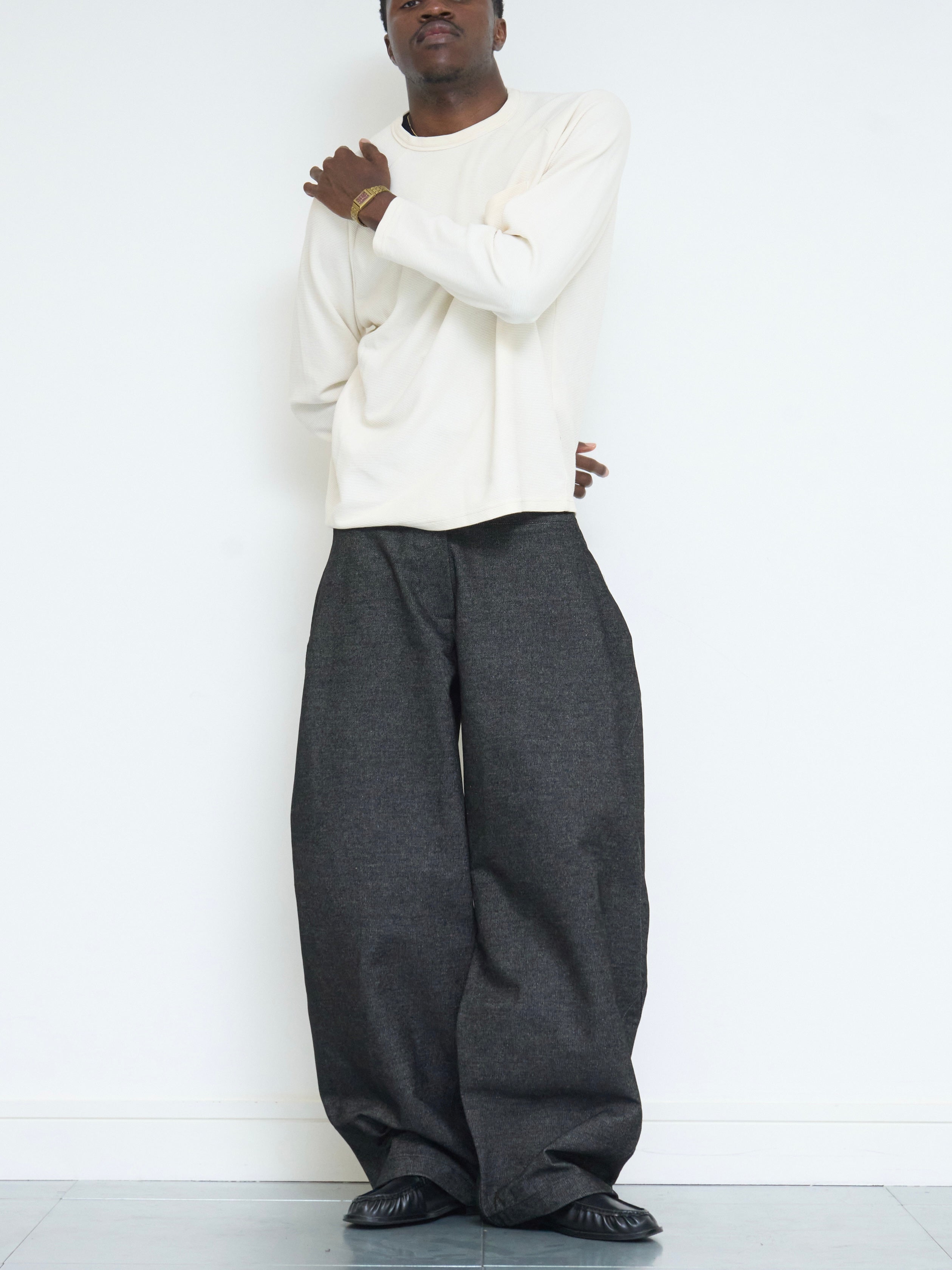 lumi jean - dark grey denim