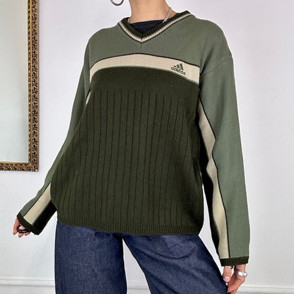 vintage green adidas sweater