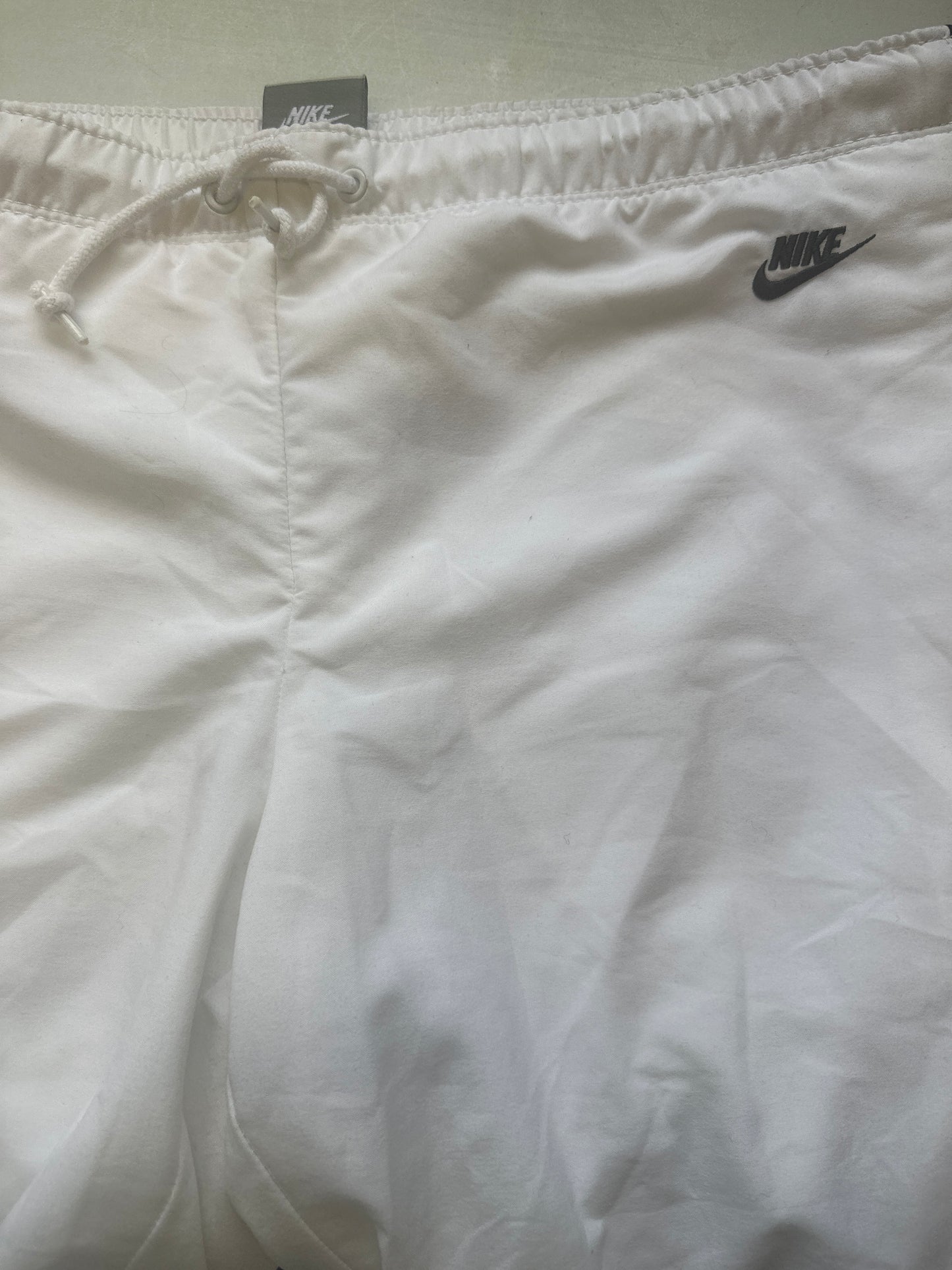 white nike tracksuit bottoms