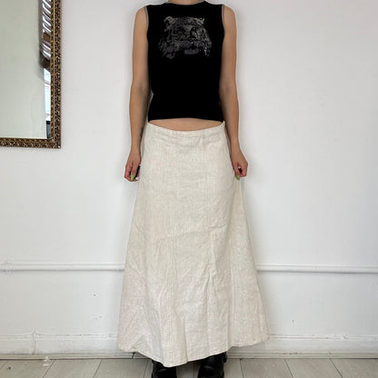 per una cream maxi skirt