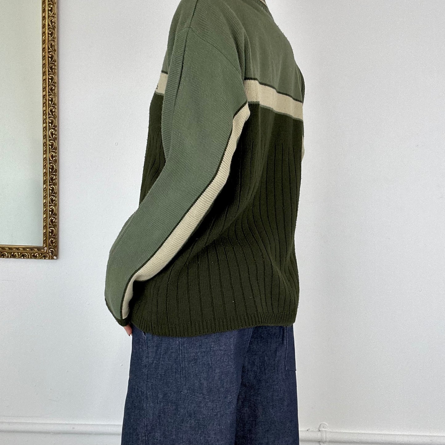 vintage green adidas sweater