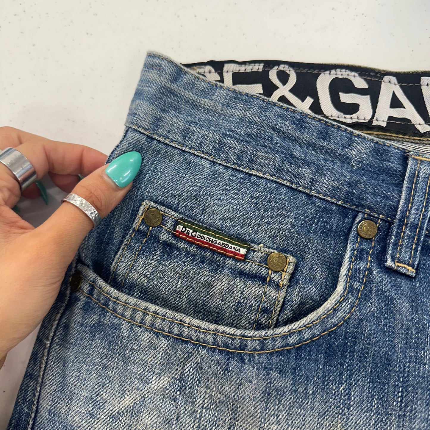 vintage dolce & gabbana baggy jeans