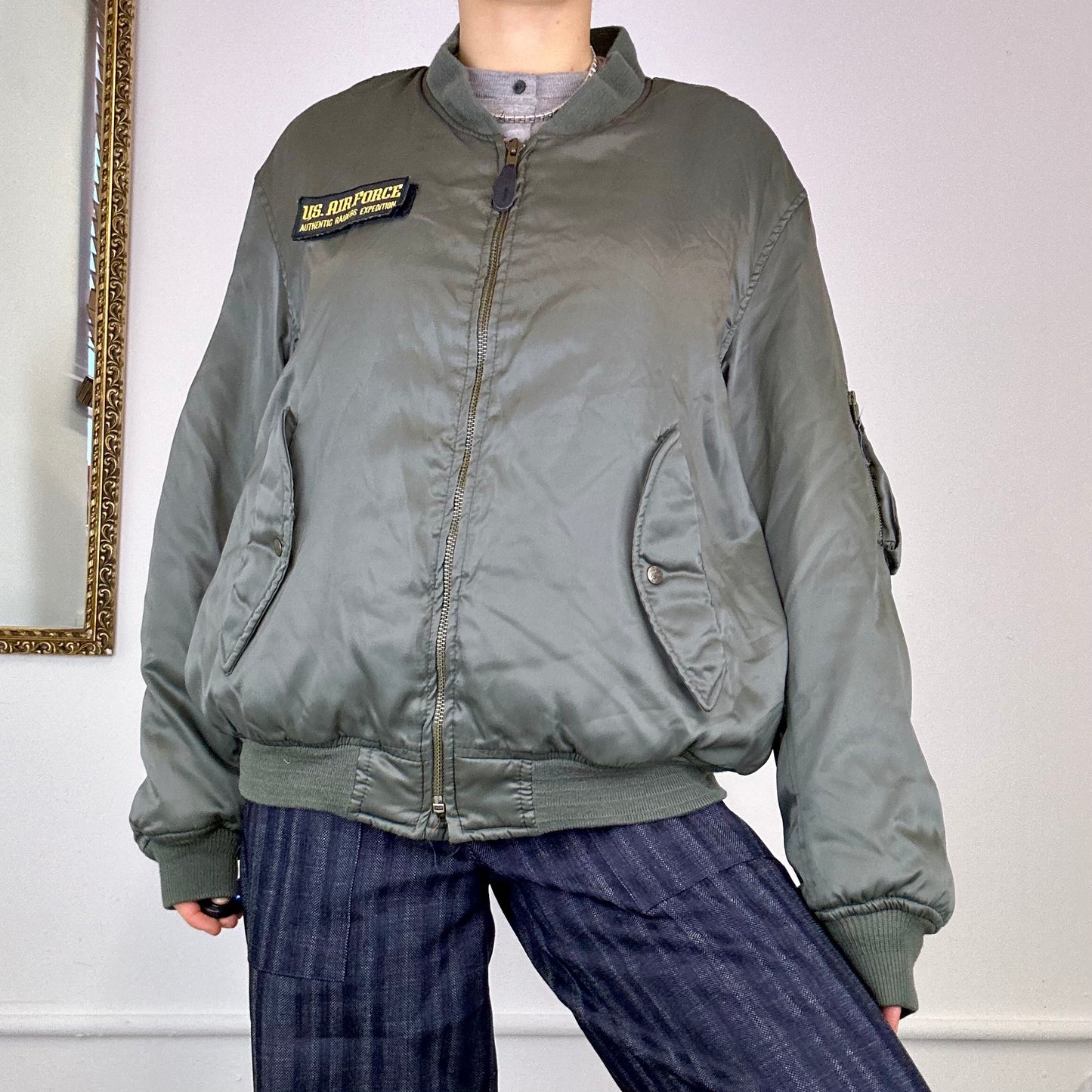 vintage us air force bomber jacket