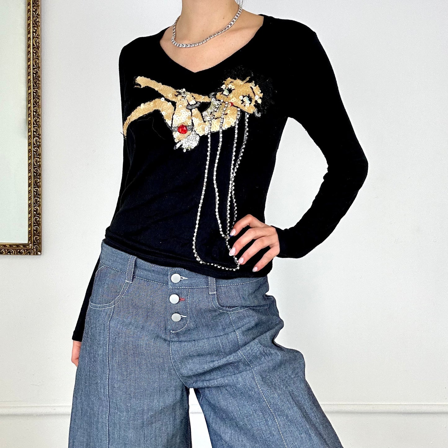 betty boop long sleeved top