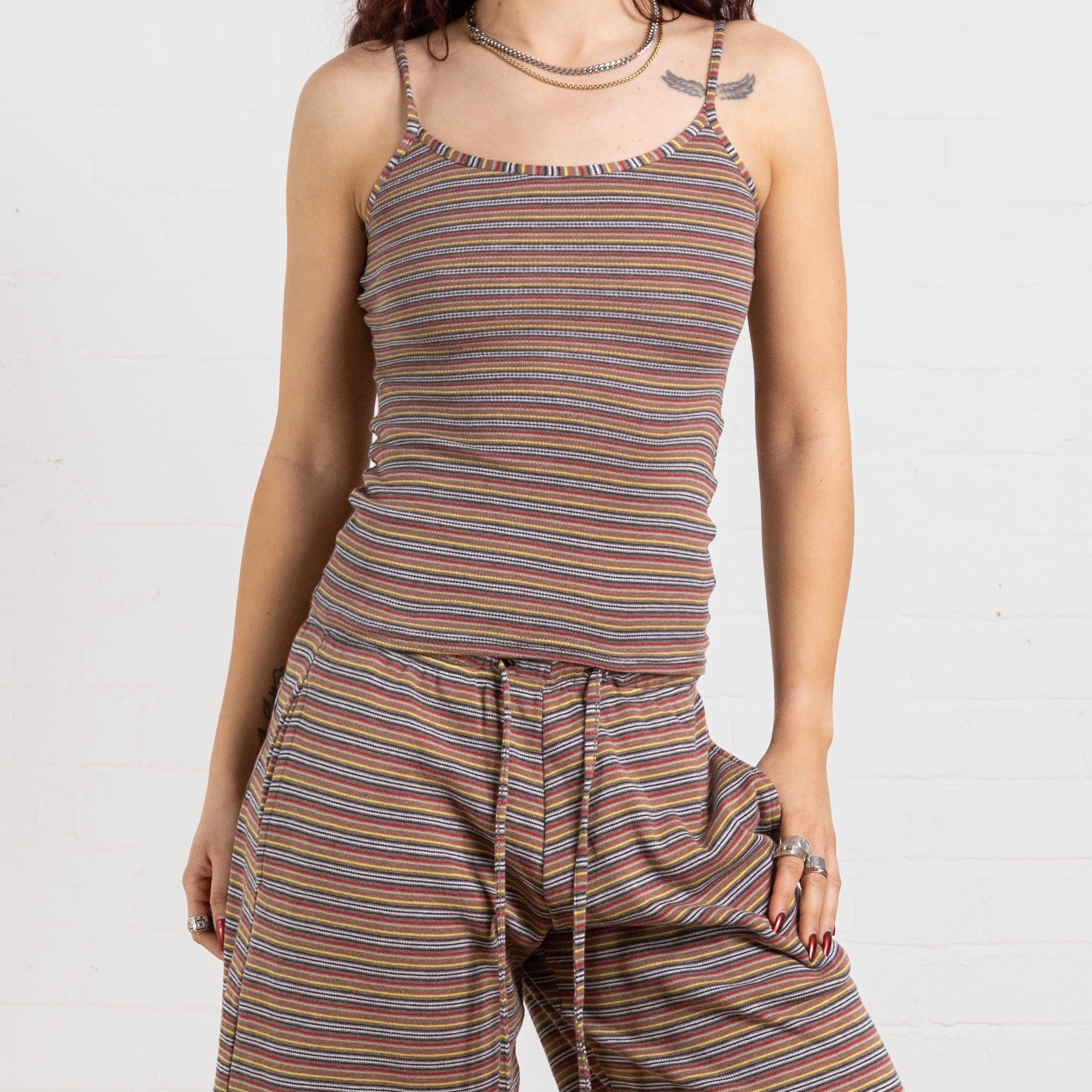 dylan top - warm stripe