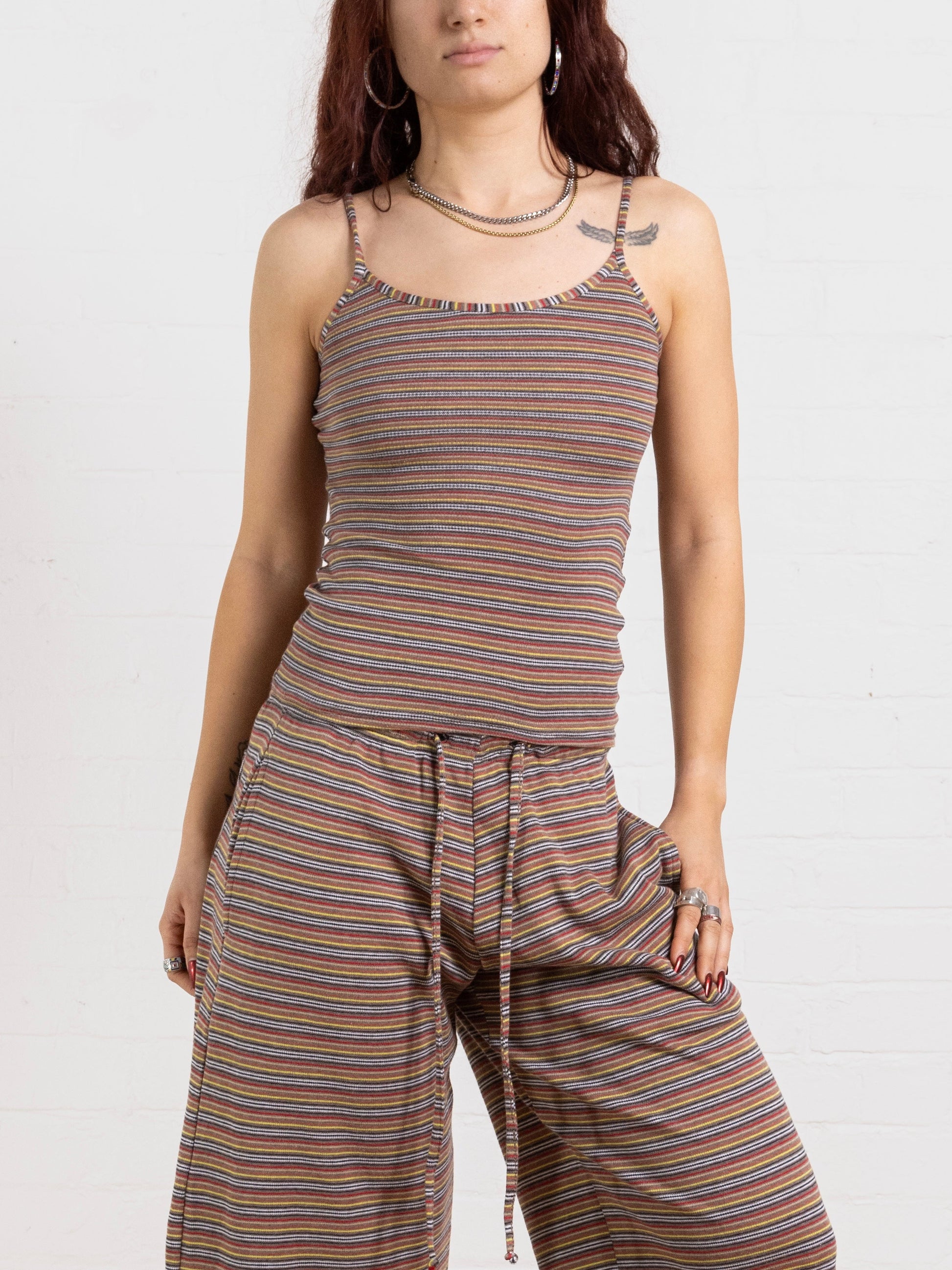 dylan top - warm stripe