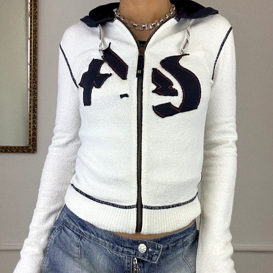 armani zip up hoodie