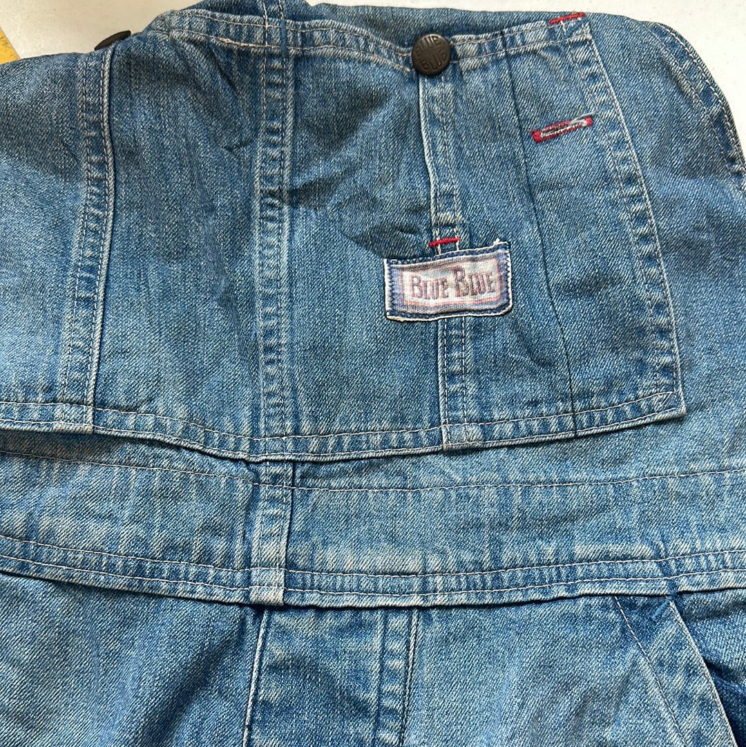 vintage blue denim dungarees