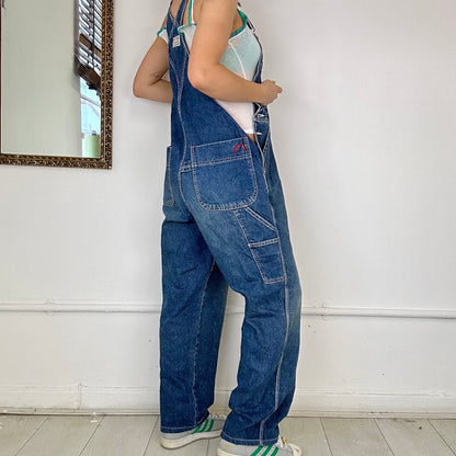 vintabe denim dungareers