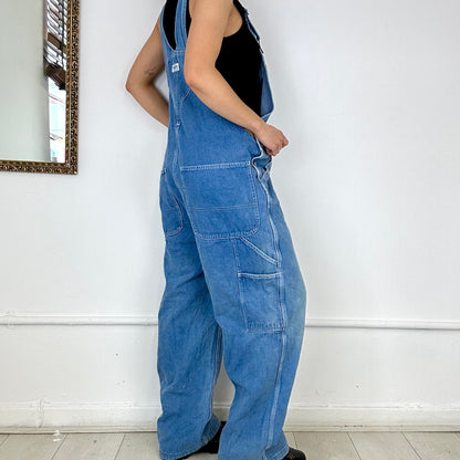 baggy denim dungarees