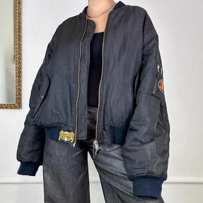 oversized alpha bomber