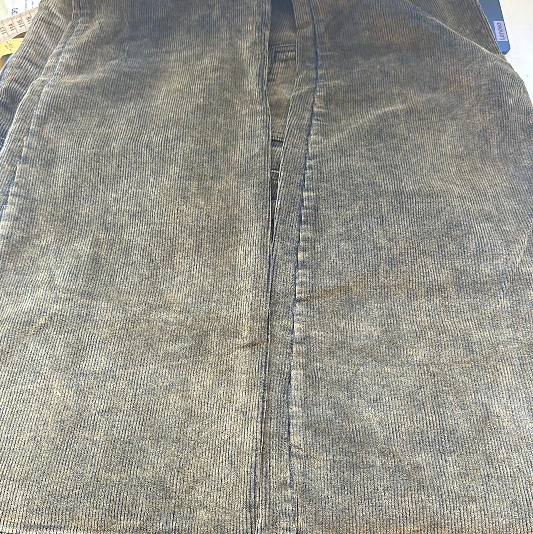 00s two tone corduroy flared jeans