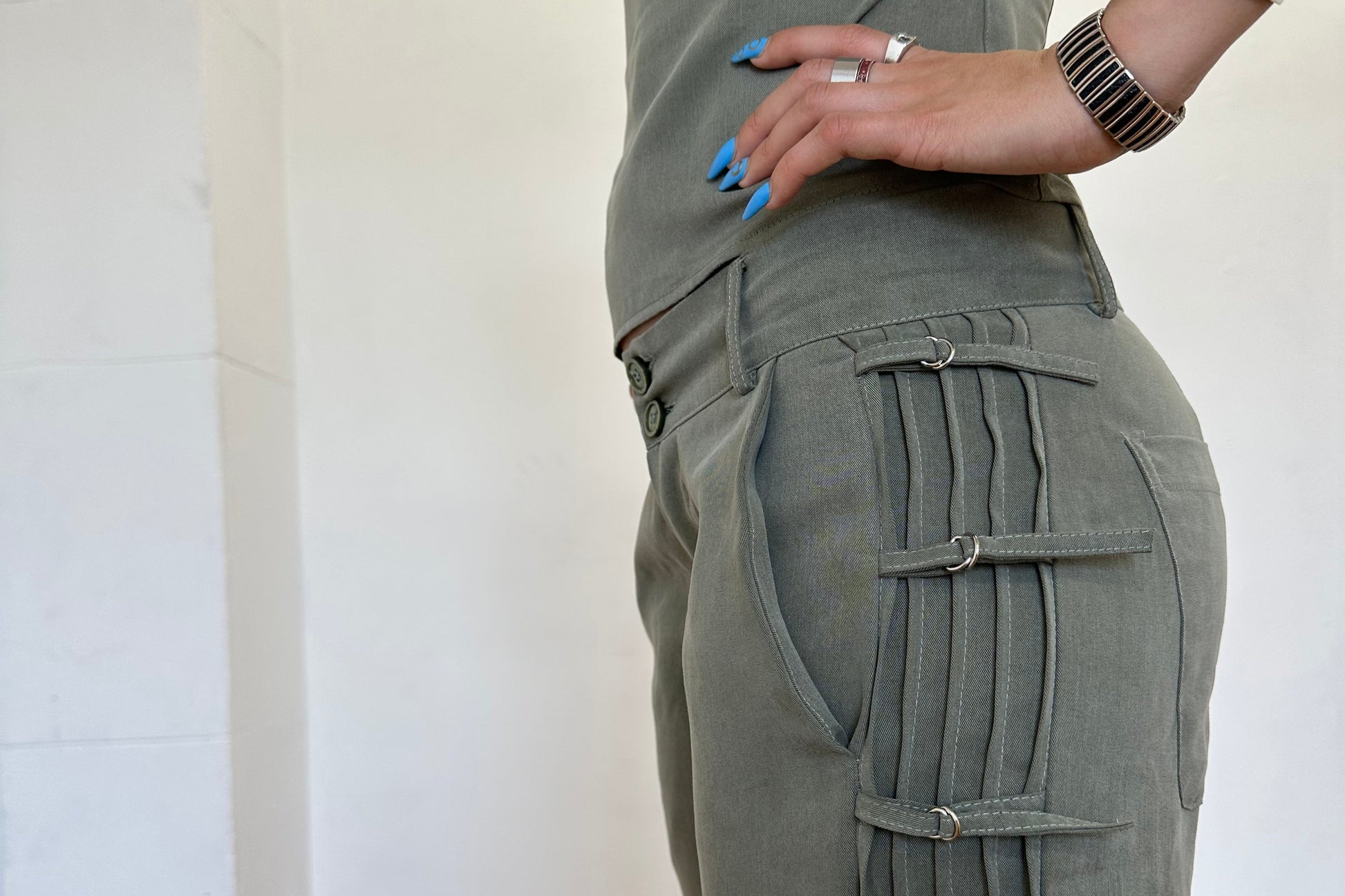 peter trouser - sage