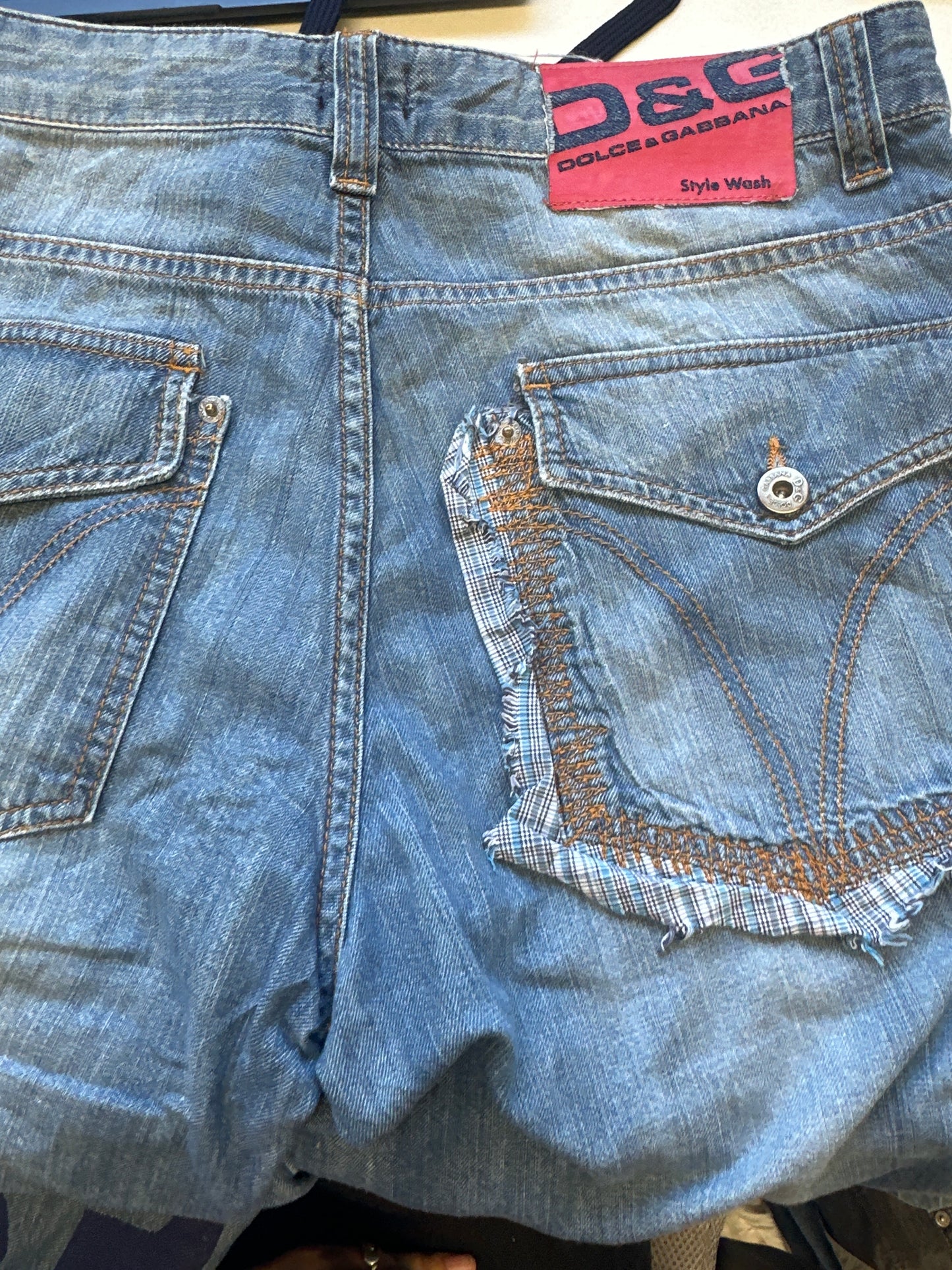 vintage dolce & gabbana denim shorts