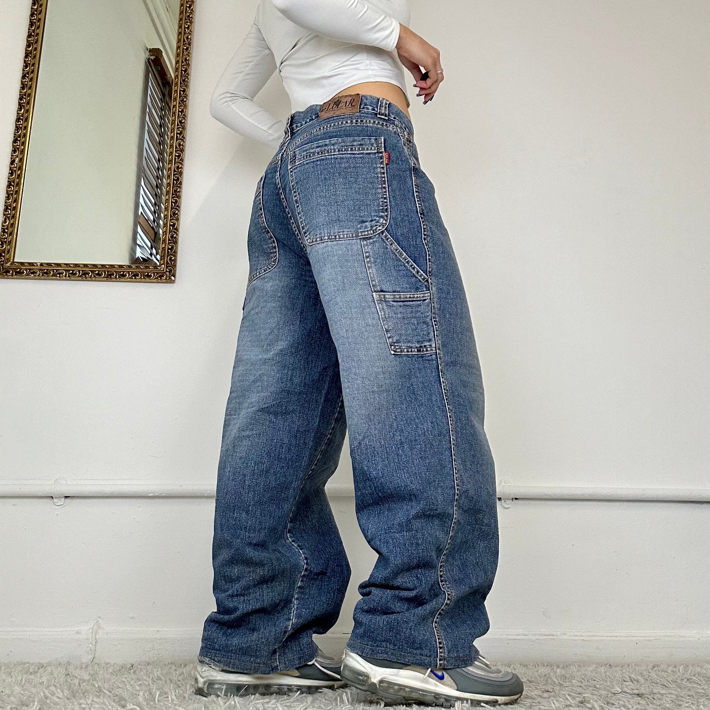 90s baggy wide leg jeans