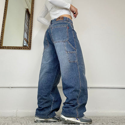 90s baggy wide leg jeans