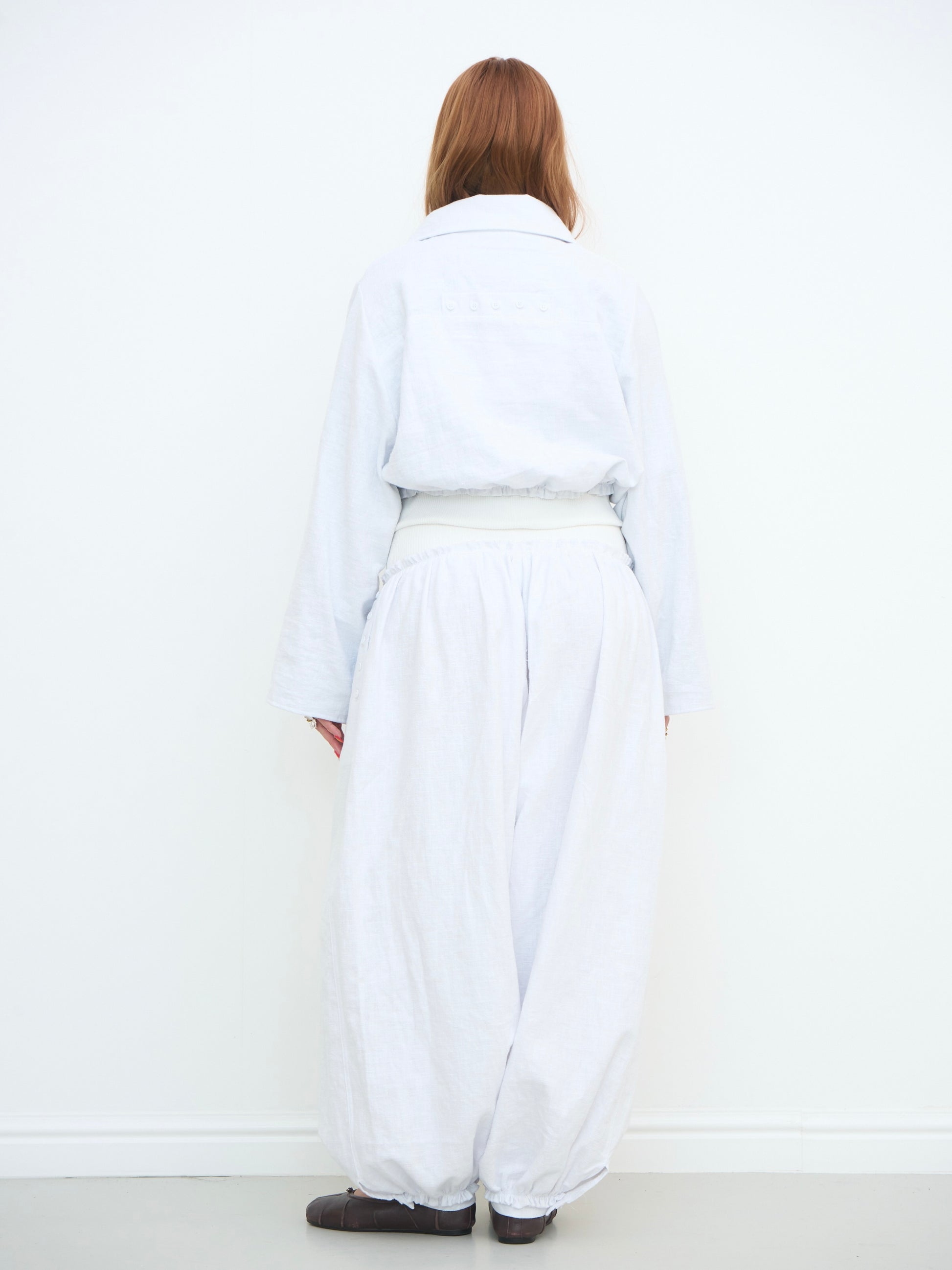 noa jacket - white linen
