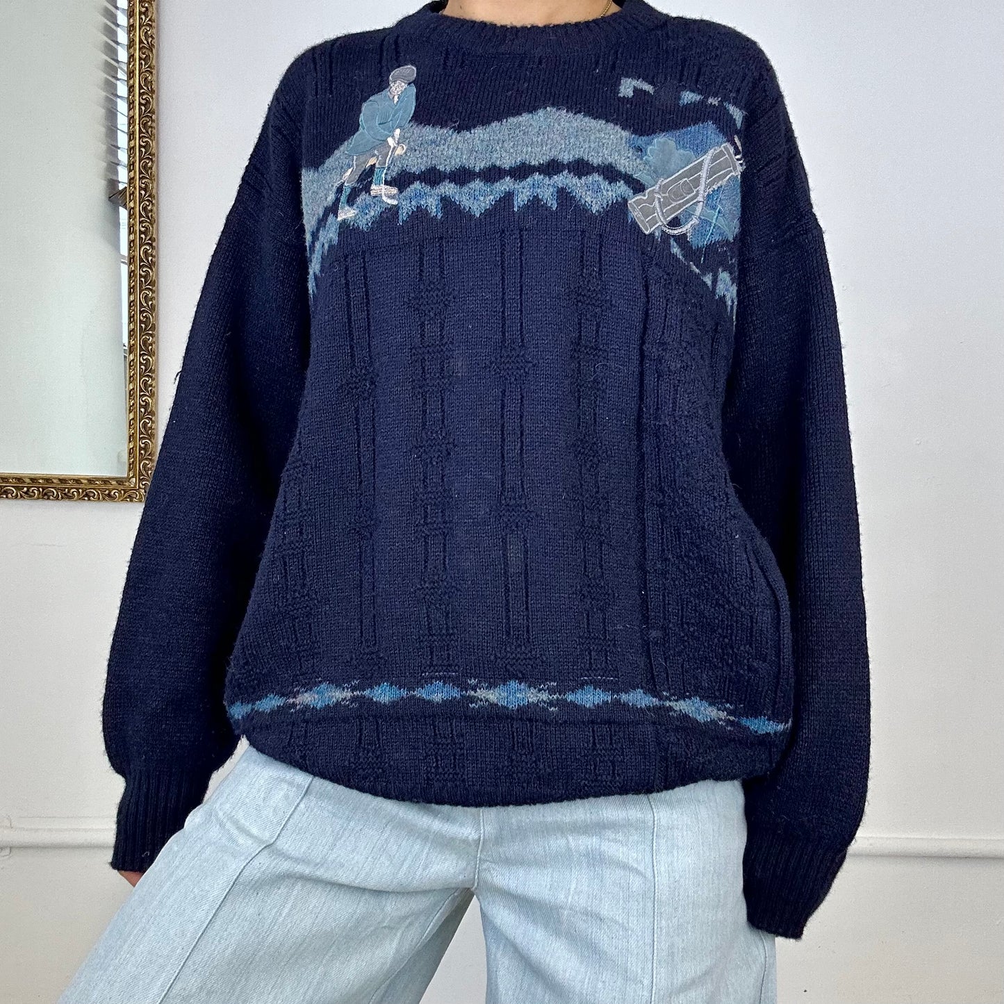 vintage knitted jumper