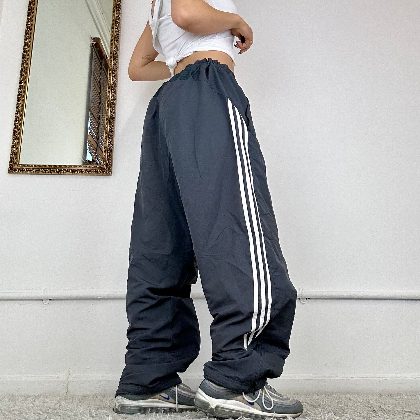 baggy adidas tracksuit bottoms