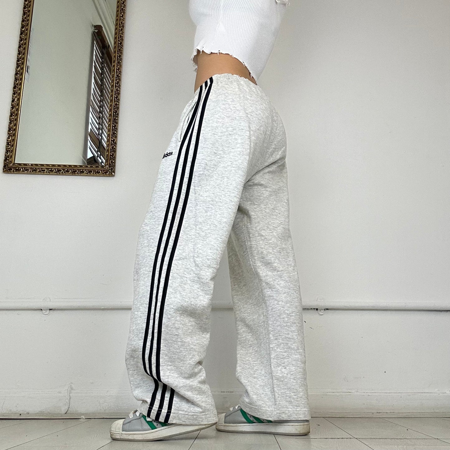 adidas three stripe joggers