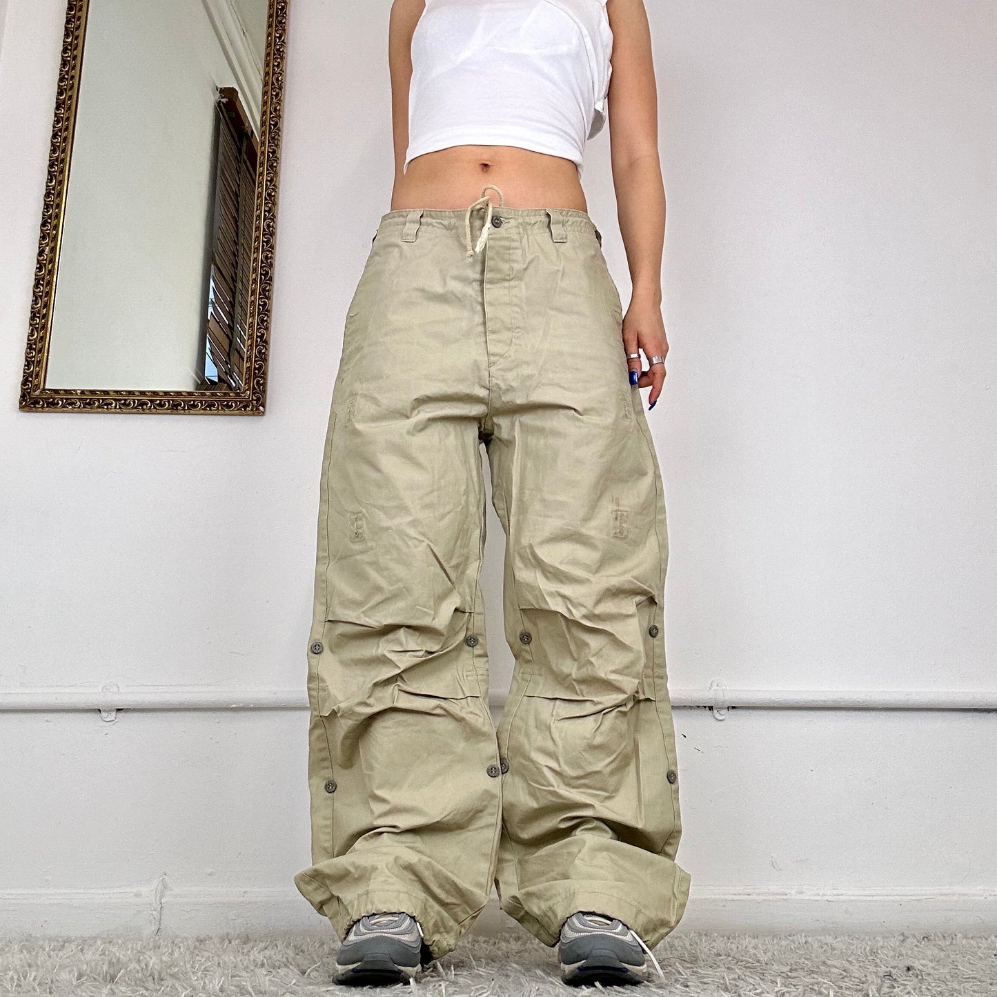 vintage baggy cargo trousers by dockers